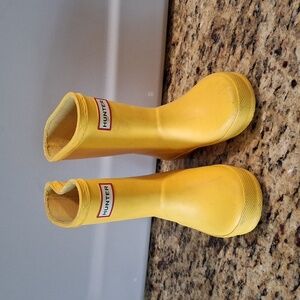 Hunter Kids Yellow Boots
